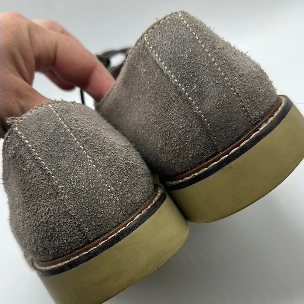Banana Republic Gray Suede Lace-Up Shoes Men's Size 9